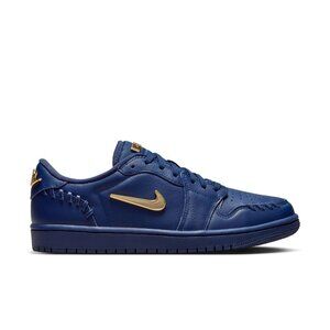 New Jordan 1 Low Method of Make "Midnight Navy/Metallic Gold" Women's Shoe SZ 11
